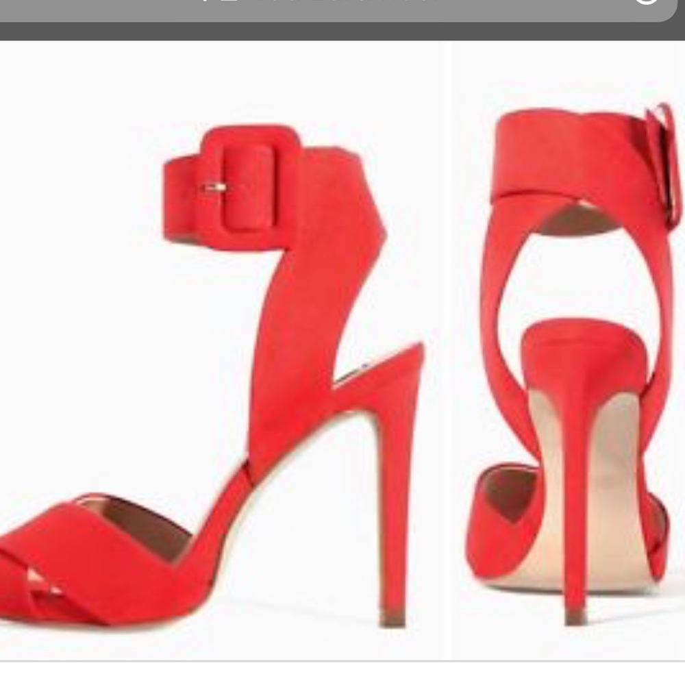 Red Zara heels
